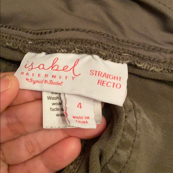 Isabel Maternity Military Pants - Picture 5 of 7